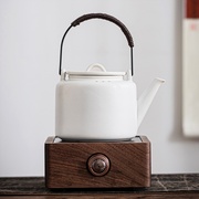 秦艺陶瓷煮茶壶中式围炉胡桃木电水壶套装陶炉办公家用茶具烤茶烧