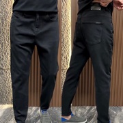 2024春季男士欧货牛仔裤时尚韩版修身长裤商务气质青年小脚裤