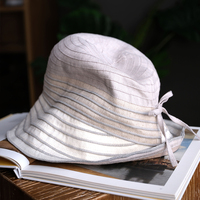 小野商，日本设计复古亚麻渔夫帽