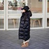 韩国儿童羽绒服过膝长款男女童宝宝，加厚90白鸭绒(白鸭绒，)东北抗寒保暖外套