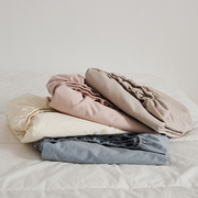 Moryio秋冬保暖简约纯色100S全棉加厚磨毛床单单件被单床罩床笠