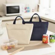 日式手提便当包防水保温饭盒袋铝箔餐盒袋子饭包午餐袋简约饭兜包