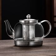 电磁炉专用茶壶平底烧水壶大容量煮茶器家用泡茶单壶玻璃养生茶具