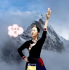 藏族舞蹈演出服装女艺考练功服蒙古舞广场舞大摆裙民族舞蹈服上衣