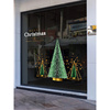 圣诞节日布置贴画商场，店铺玻璃门橱窗花，装饰品圣诞树静电防水贴纸