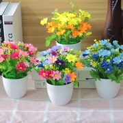 植物盆栽假花摆件客厅小盆景装饰干花仿真花家居塑料花束带花盆