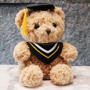 毕业礼物博士熊公仔小熊玩偶毛绒玩具学士服泰迪熊睡觉娃娃女孩