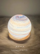 创意星球灯小夜灯星空，灯月球灯浪漫氛围，灯床头灯卧室台灯生日礼物