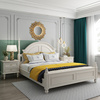 定制实木床1.8米美式欧式家具白色复古单人床现代简约轻奢1.5双人