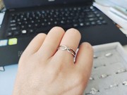 纯银S925情侣戒指简约款个性时尚潮流生日礼物指环