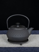 小铁壶烧水煮泡茶铸铁家用手工，无涂层水壶铁茶壶茶具茶杯自用创意