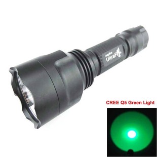 UltraFire C8 CREE Q5 绿光LED手电