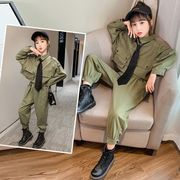 女童制服工装套装2021秋装，8中大童韩版洋气，儿童休闲两件