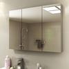不锈钢浴室镜柜镜箱挂墙式卫生间镜面柜带灯卫浴镜子带置物架定制
