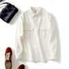 小香风设计感工装衬衫男长袖23秋冬季高级肌理感休闲潮流衬衣外套