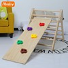 儿童攀爬架室内家用木质滑梯宝宝，小型实木三角架t幼儿感统折叠组
