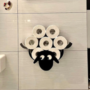 绵羊纸巾架创意卫生间浴室，置物架免打孔厕所，抽纸卷纸壁挂厕纸盒