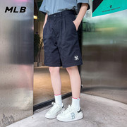 MLB 女裤短裤2024夏季运动裤宽松时尚五分裤潮3FSMB0633