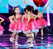 元旦儿童演出服幼儿舞蹈芽芽的儿歌蓬蓬纱裙可爱娃娃，连衣裙表演服