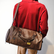 韩版男女大容量短途旅游出差行李袋潮干湿分离手提包单肩包健身包