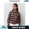 TeenieWeenie小熊春装格纹衬衫长袖衬衣女基础学院风时尚女装