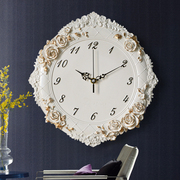 欧式钟表挂钟客厅个性创意，装饰挂表静音石英钟卧室大气家用时钟
