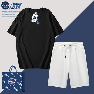 NASA GAVK2023春秋季夏季品品百搭潮牌男女同款运动潮流套装