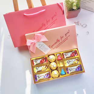 德芙巧克力好时巧克力费列罗巧克力礼盒装送男女朋友，38妇女节礼物