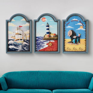 立体3d树脂浮雕画有框挂画地中海风格装饰画客厅，卧室墙画欧式壁画