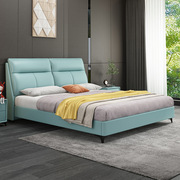北欧科技布床现代简约双人床主卧软体床1.5m布艺床1.8米软包