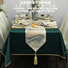 急速桌布桌旗套装北欧简约现代餐桌布长方形纯色茶几台布定制