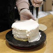 大理石裱花盘蛋糕转台艺术，裱花转盘甜品展示托盘，可旋转蛋糕盘