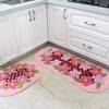 可爱 粉色花园卫浴门垫 防滑地毯 地垫厨房垫50*120cm床前地垫