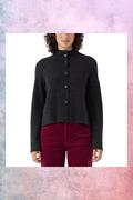 Eileen Fisher Merino Wool 海外购女士黑色前卫毛衣舒适流行