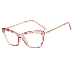2500欧美时尚复古平光镜 猫眼个性潮人眼镜框架男女配近视眼镜框
