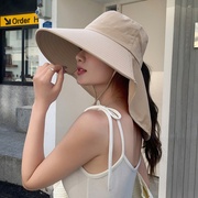 夏季防晒帽子女款，2024女士遮阳帽防紫外线，太阳帽女洋气时尚