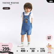 TeenieWeenie Kids小熊童装24年夏男宝宝轻薄宽松工装背带裤