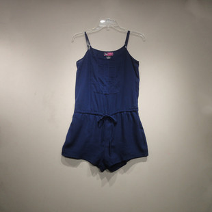 吊带连体短裤女夏季薄款高级感藏青色连身，裤小个子气质连体衣套装