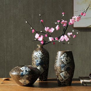 陶瓷花瓶摆件插花客厅，卧室餐桌电视柜现代简约中式家居饰品工艺品