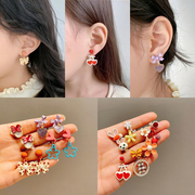 无需耳洞女孩韩国配饰品女童，可爱时尚耳环公主，无耳洞耳夹儿童耳钉