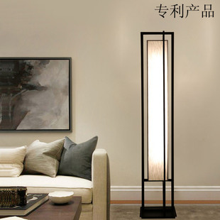 新中式落地灯客厅轻奢创意卧室书房，简约现代沙发智能补光立式灯