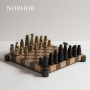 北欧表情norhor进口d8原版，复古工，业风手工打造chess国际象棋