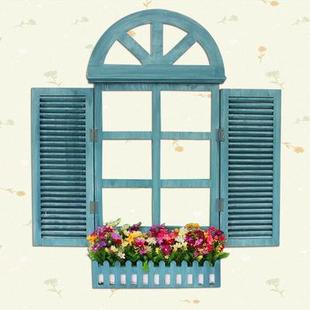 家居饰品地中海假窗户欧式阳台假窗户，壁挂田园窗户室内装饰可定制