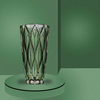 hj001-描金绿色波西米亚花瓶高端轻奢花瓶插花摆件百合玫瑰玻璃