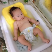 防滑床海绵垫可坐躺宝宝洗澡盆网神器，新生婴儿浴架馆游泳通用