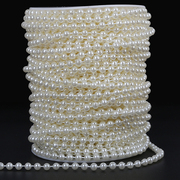 DIY手工材料串珠饰品配件仿珍珠子色ins散珠珍珠项链连线珠子链条