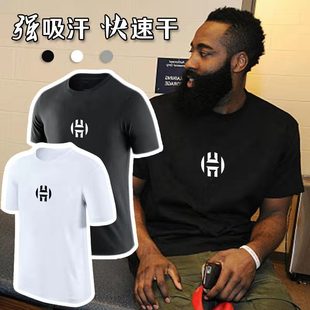 短袖男运动t恤速干篮球训练出场热身球衣，nba哈登詹姆士夏季t恤男