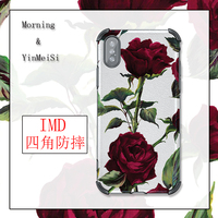 娇艳鲜花红玫瑰适用于苹果13promaxxs141278plus复古手机壳