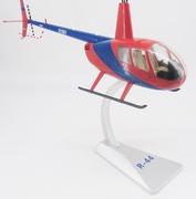 r44r44罗宾逊直升机模型合金，原机型模型仿真民用直升机模型