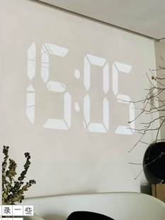 第四代LED投影时钟欧式罗马静音投射钟表客厅挂钟数字挂墙投影钟